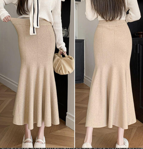Winter Knitted Mermaid Skirts